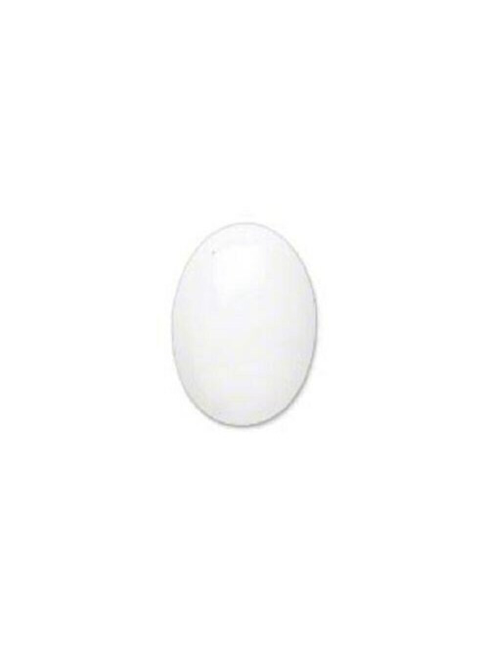 White Mountain Jade Gemstone Flat Back Cabochons 18x13mm Oval 2 pcs